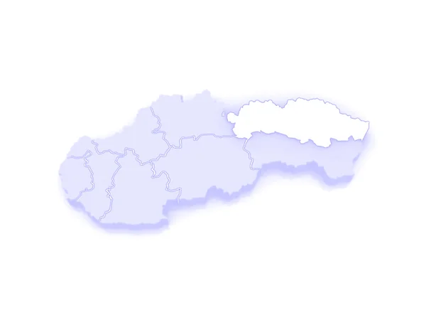 Mapa Preszowa. Słowacja. — Zdjęcie stockowe
