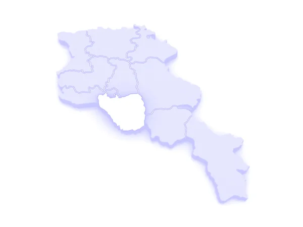 Map of Ararat. Armenia. — Stock Photo, Image