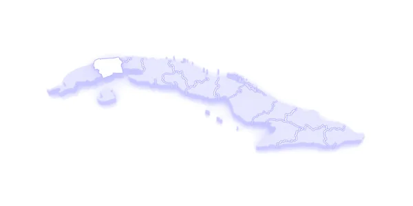 Map of Artemis. Cuba. — Stock Photo, Image