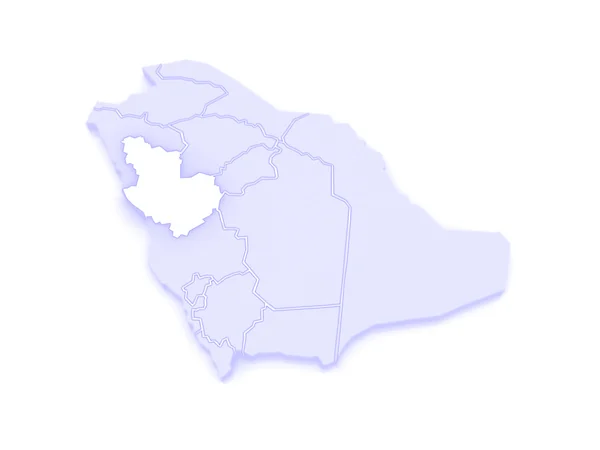 Map of El Madina. Saudi Arabia. — Stock Photo, Image