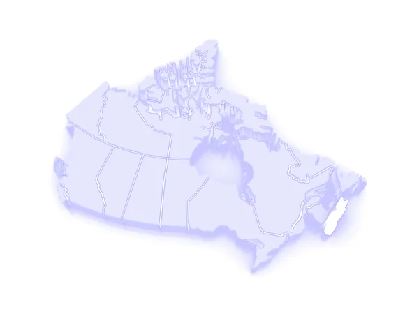 新斯科舍省的地图。加拿大. — 图库照片