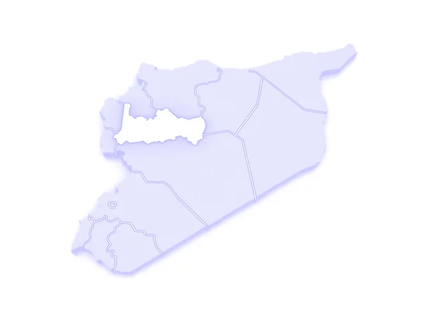 Mappa di Cam. Siria . — Foto Stock