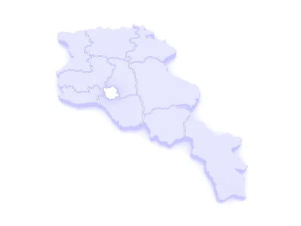 Mapa Erywania. Armenia. — Zdjęcie stockowe