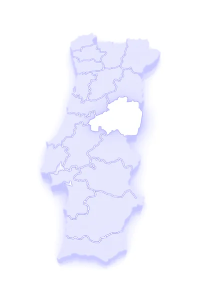 Карта Каштелу-Бранко. Португалия . — стоковое фото