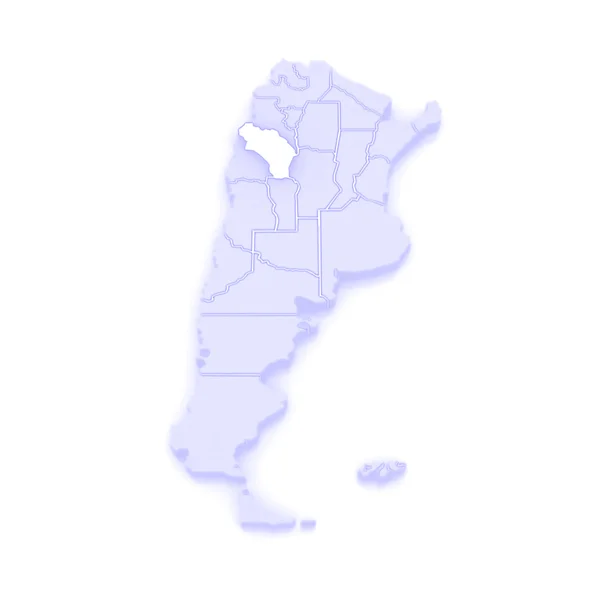 Карта Ла-Ріоха. Аргентина. — стокове фото