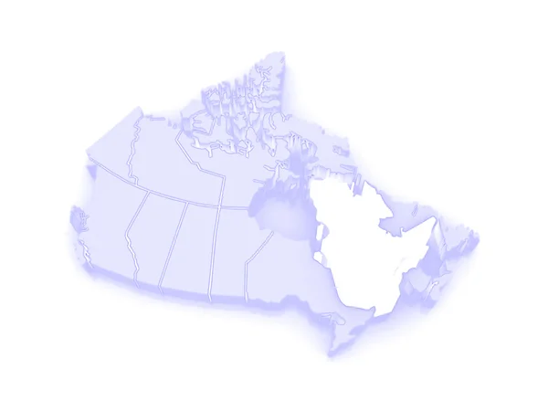 Mapa de Quebec. Canadá . — Fotografia de Stock