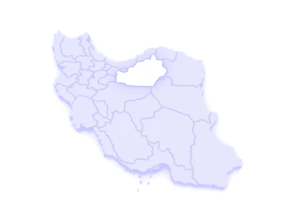 Mapa de Semnan. Irán . —  Fotos de Stock