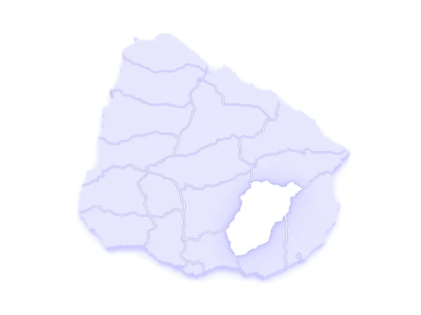 Lavaleha の地図。ウルグアイ. — ストック写真