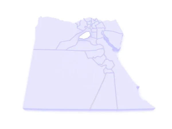 ソハーグ県の地図エジプト. — ストック写真
