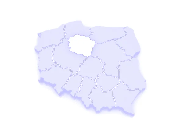 Mapa pomorskim. Polska. — Zdjęcie stockowe