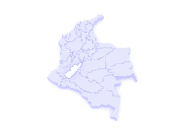 Mapa de Huila. Colombia . —  Fotos de Stock