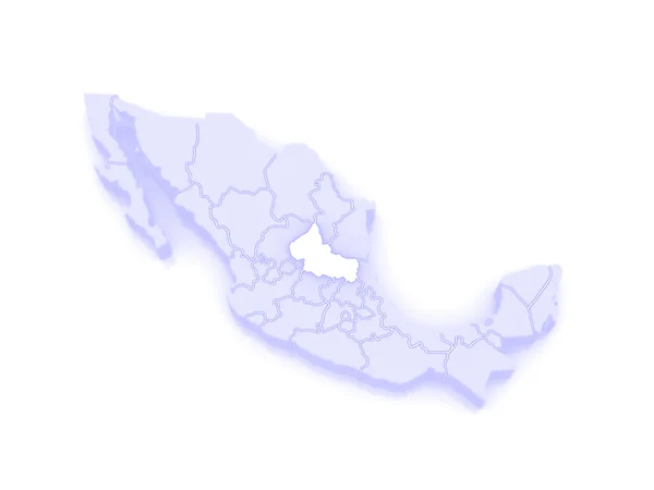 Mapa de San Luis Potosi. México . — Fotografia de Stock