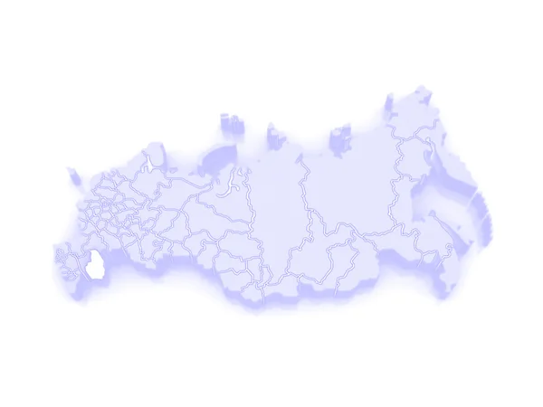 Mapa de la Federación Rusa. Región de Astracán . — Foto de Stock