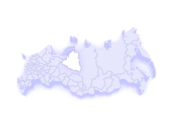 Map of the Russian Federation. Yamal-Nenets Autonomous Okrug. — Stock Photo, Image