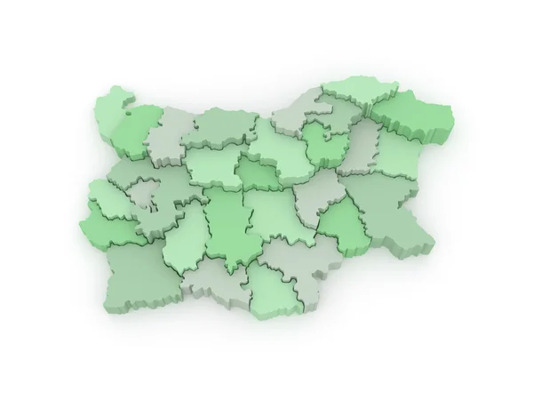 Mapa tridimensional de Bulgaria . —  Fotos de Stock