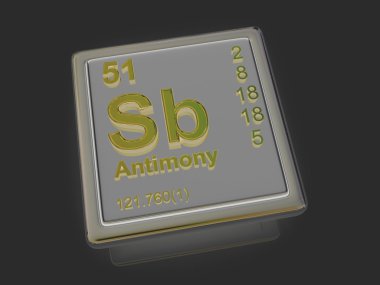 Antimon. kimyasal element.