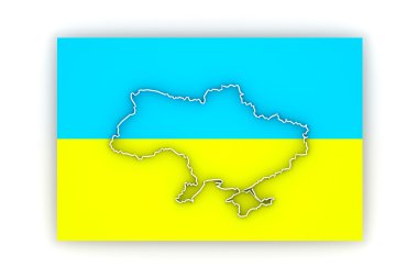 Ukrayna'nın üç boyutlu harita