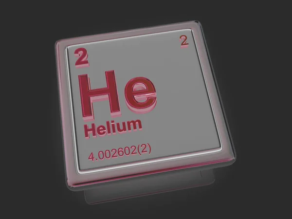 Helium. Chemisches Element. — Stockfoto