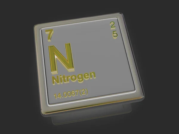 Nitrogen. Chemical element. — Stock Photo, Image