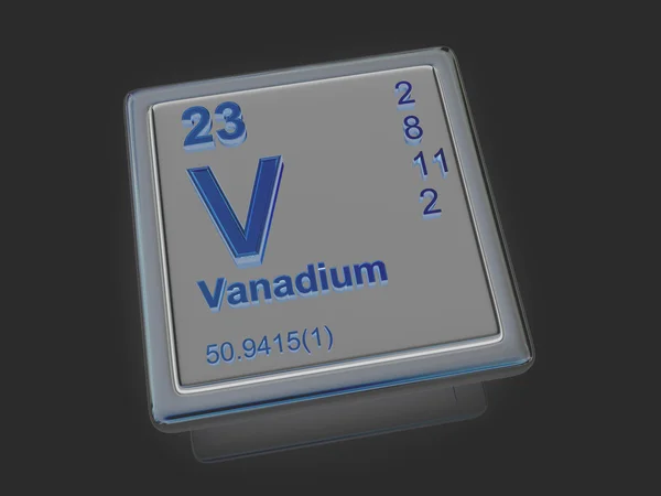 Vanadium. Chemisches Element. — Stockfoto