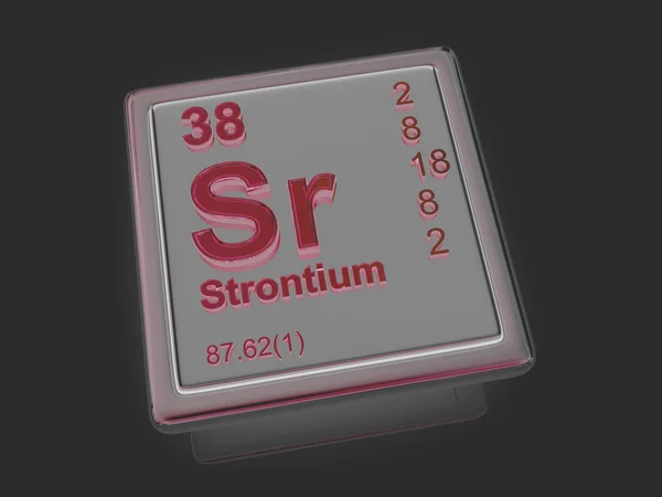 Strontium. Chemical element. — Stock Photo, Image