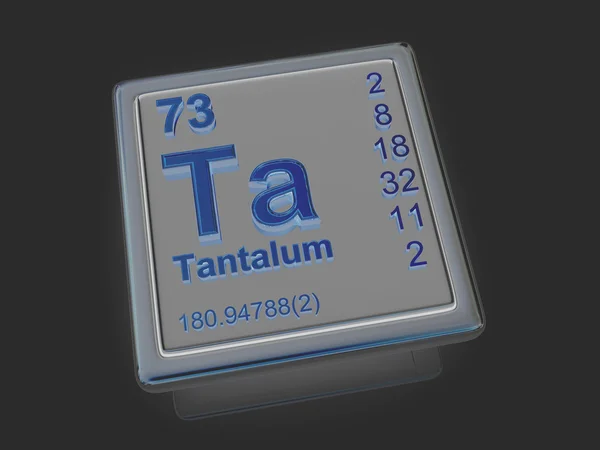 Тантал. хімічний елемент . — стокове фото
