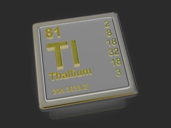 Tallium. kémiai elem. — Stock Fotó