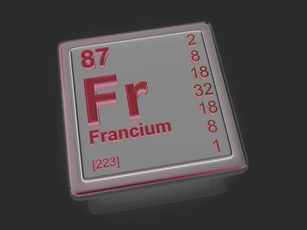 Francium. Chemical element. — Stock Photo, Image