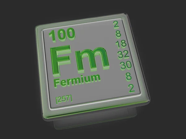 : Fermium. pierwiastek chemiczny. — Zdjęcie stockowe