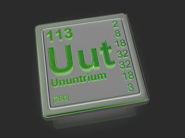 Ununtrium. pierwiastek chemiczny. — Zdjęcie stockowe