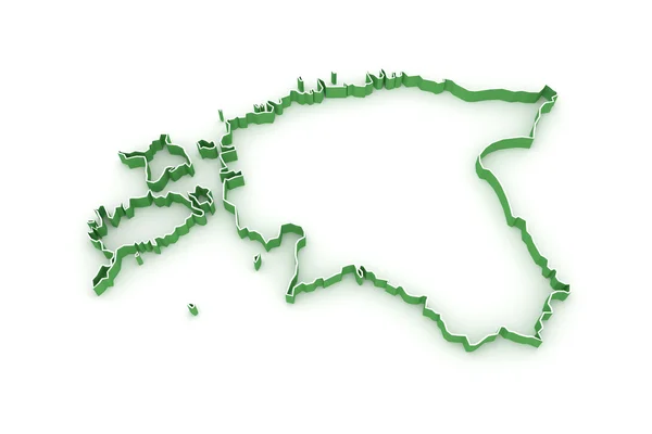 Karta över Estland. — Stockfoto