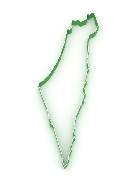 El mapa de Israel . —  Fotos de Stock