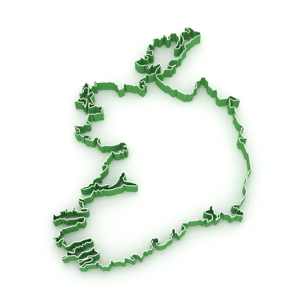 Landkarte von Irland. — Stockfoto