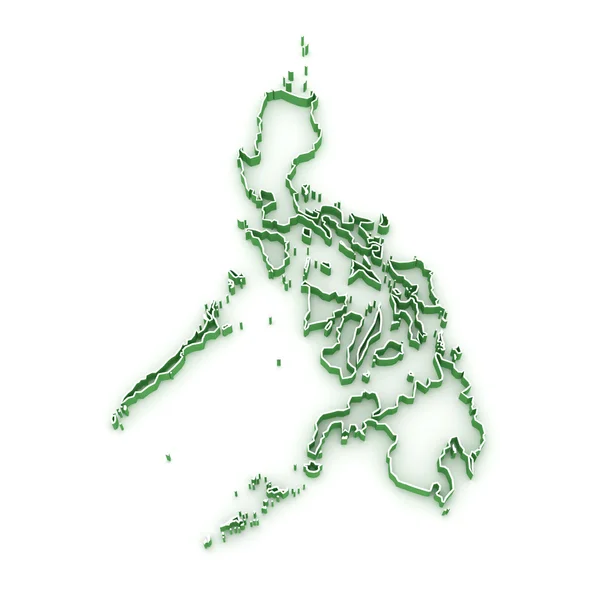 Mapa Filipín. — Stock fotografie