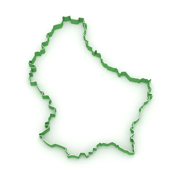 Kaart van Luxemburg. — Stockfoto