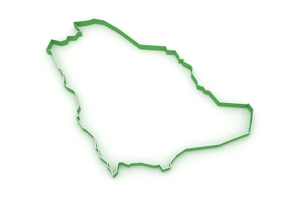 Mapa de saudi arabia — Fotografia de Stock