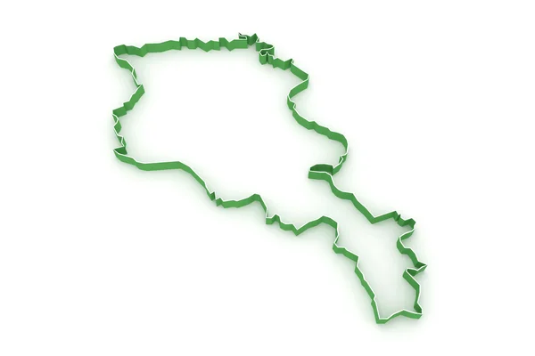 El mapa de Armenia —  Fotos de Stock