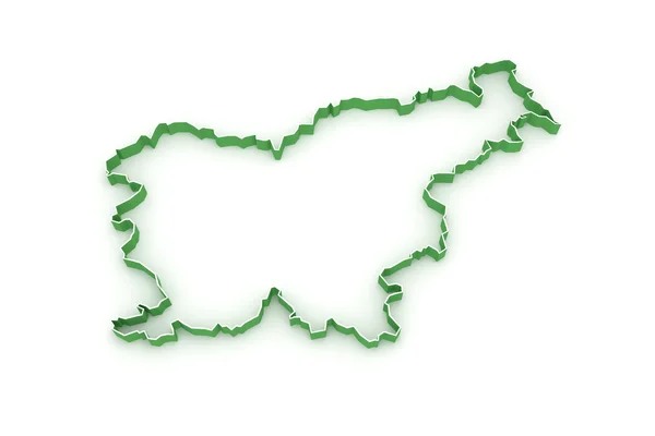 Mappa della Slovenia — Foto Stock