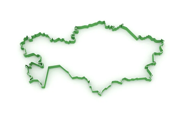 카자흐스탄 지도. — 스톡 사진