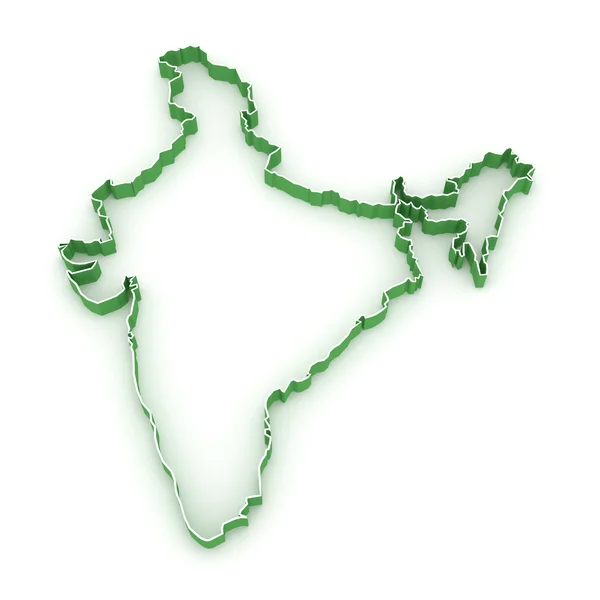 印度的地图. — 图库照片