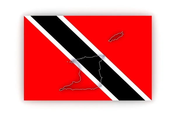 Mapa trinidadu. — Stock fotografie