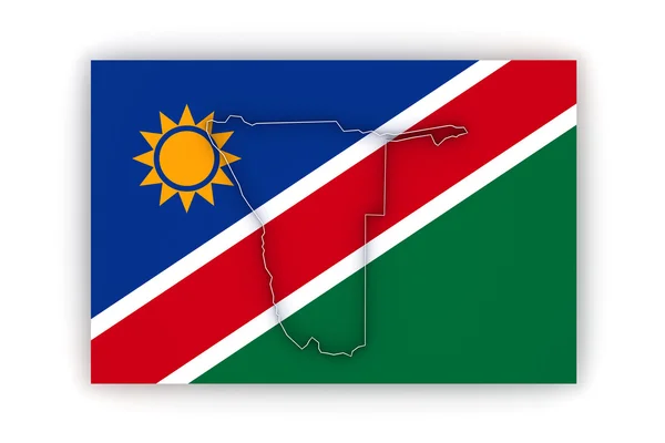 Namibya Haritası. — Stok fotoğraf