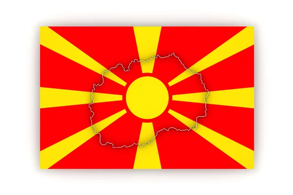 Map of Macedonia. — Stock Photo, Image