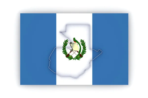 Map of Guatemala. — Stock Photo, Image