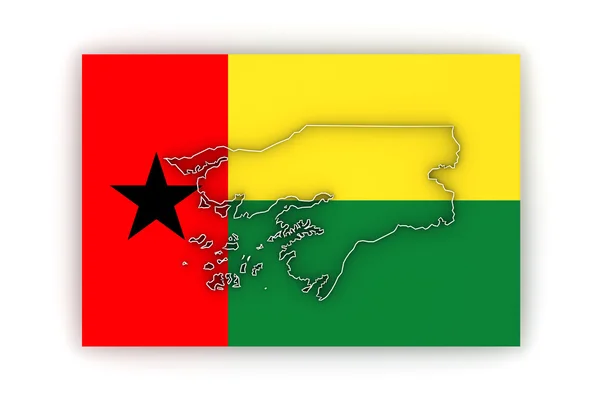 Mapa online de Guinea-Bissau. —  Fotos de Stock