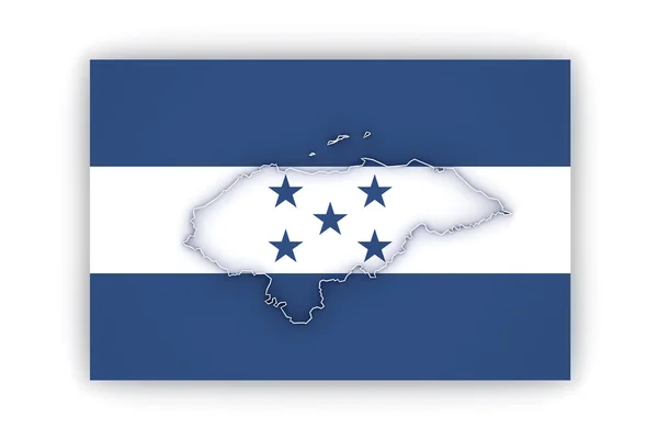 Mapa online de Honduras . —  Fotos de Stock