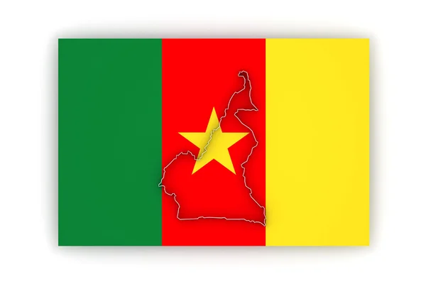 Map of Cameroon — Stockfoto