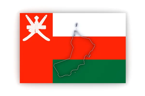 Map of Oman. — Stock Photo, Image