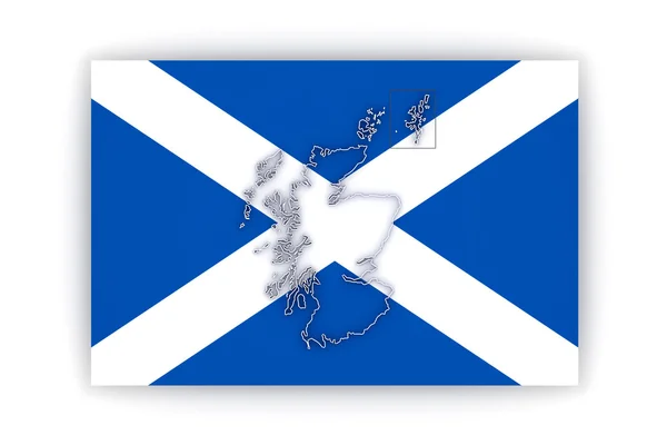 Mapa de Escócia . — Fotografia de Stock