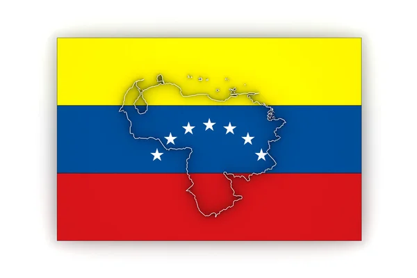 Térkép-Venezuela. — Stock Fotó